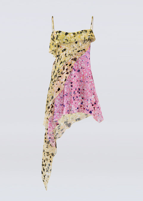 Helena asymmetric mini dress