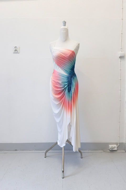 Signature dress in bubblegum/teal - XS - Fal - ash