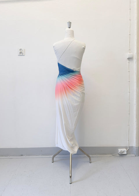 Signature dress in bubblegum/teal - XS