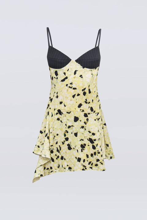 Irena wool bralette dress in yellow - Fal - ash