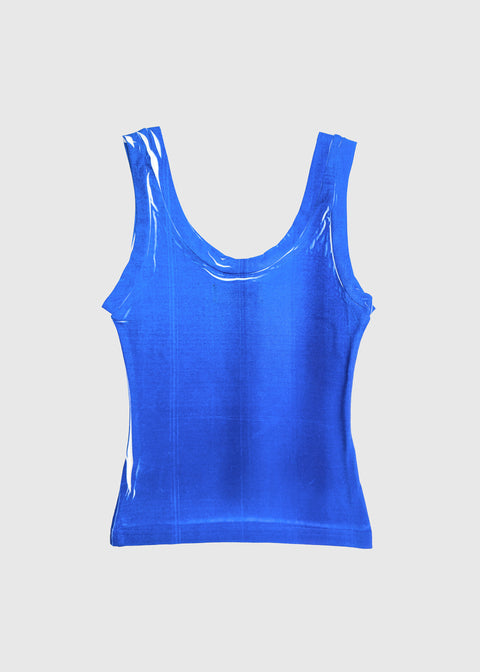 Tank top in cobalt