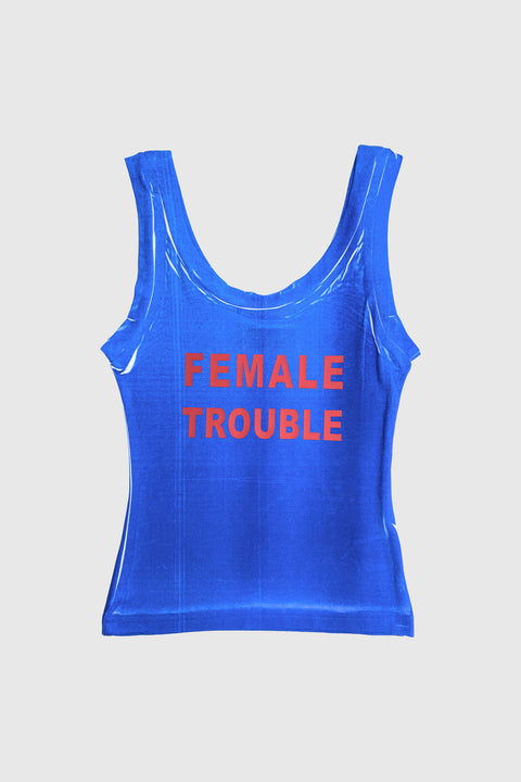 Tank top in cobalt