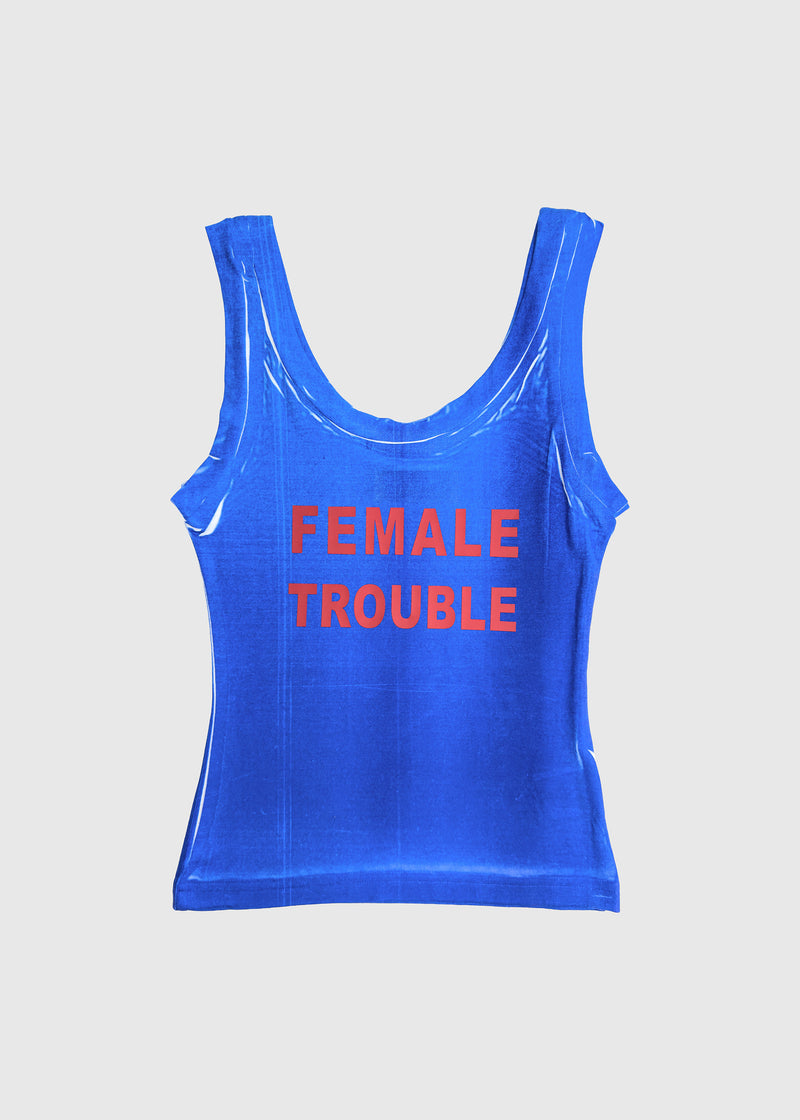 Tank top in cobalt