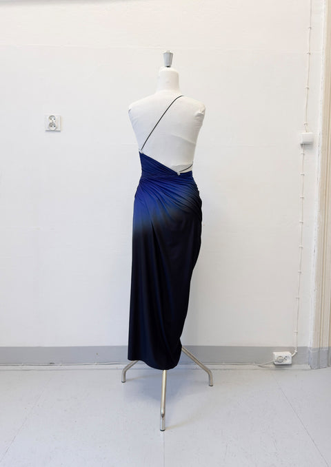 Signature dress in black/ultramarine - XS