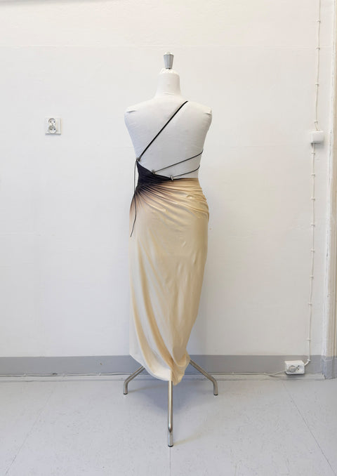 Signature dress in beige/black - L