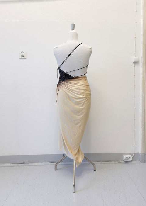 Signature dress in beige/black - XL
