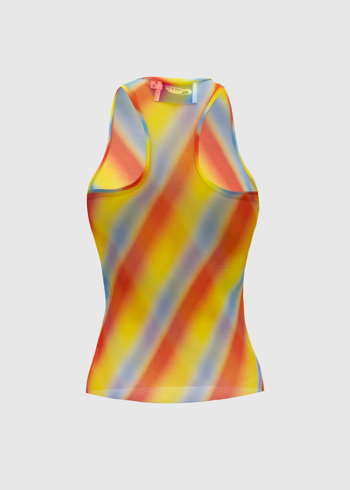 Drukowany top halter z siateczki