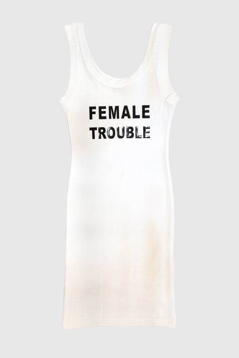Tank dress in white