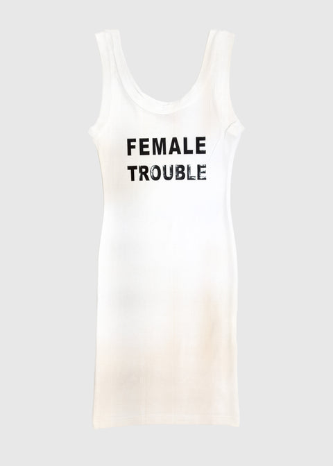 Tank dress in white