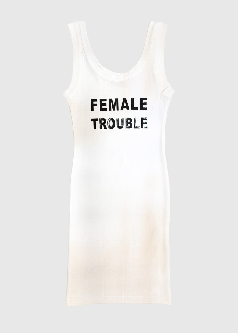 Tank dress in white