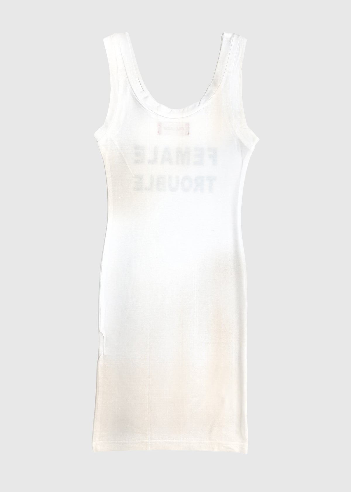 Tank dress in white