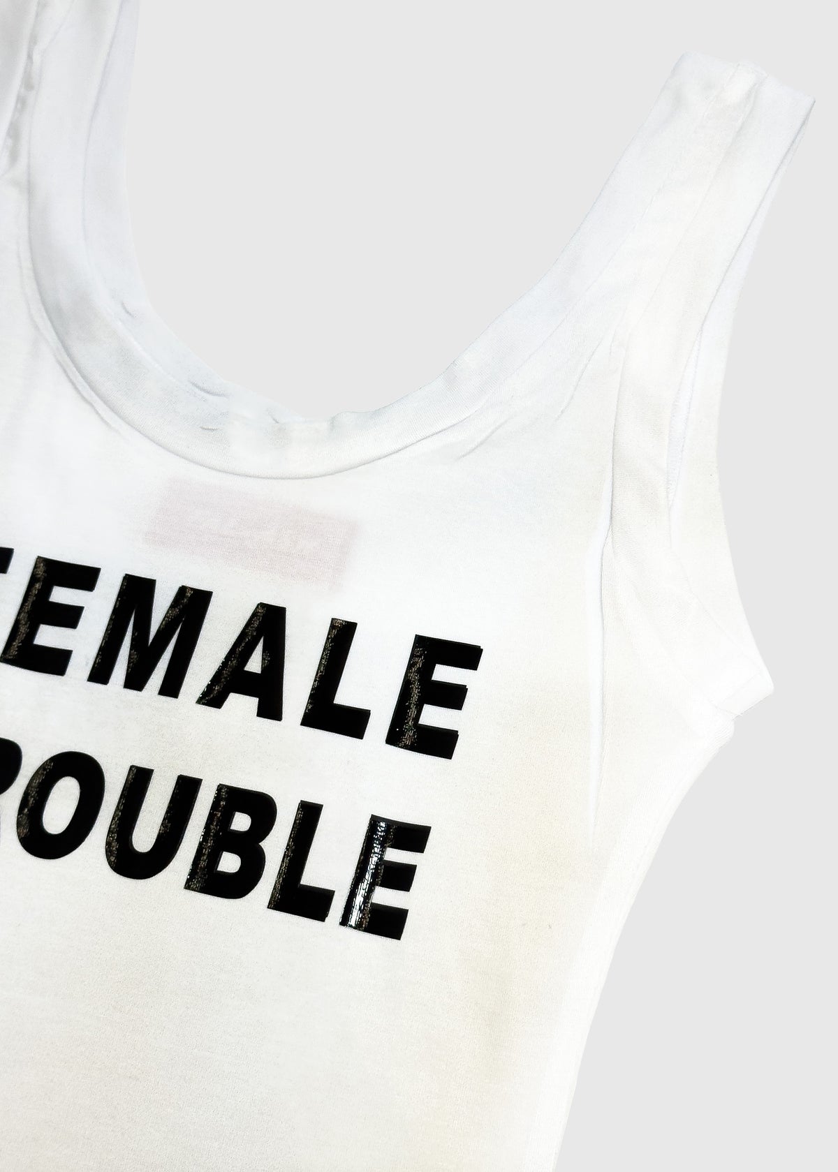 Tank dress in white
