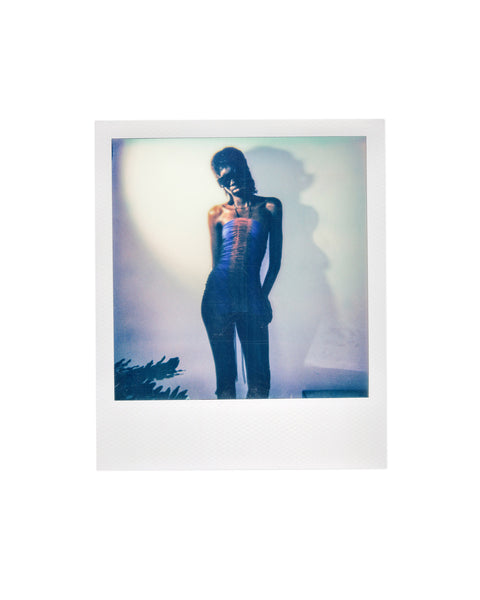 Gathered mini dress in cobalt/wine