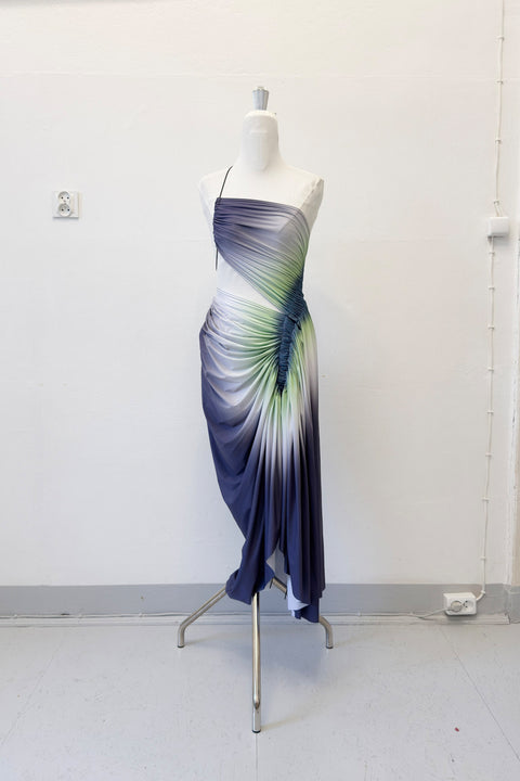 Signature dress in steel/pistachio - XS - Fal - ash