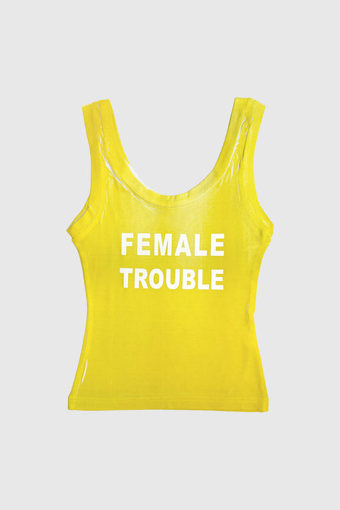 Tank top in yellow