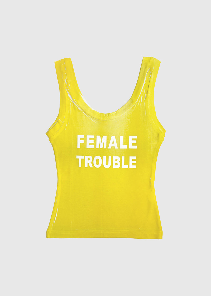 Tank top in yellow