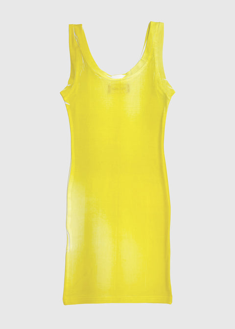 Tank dress in yellow
