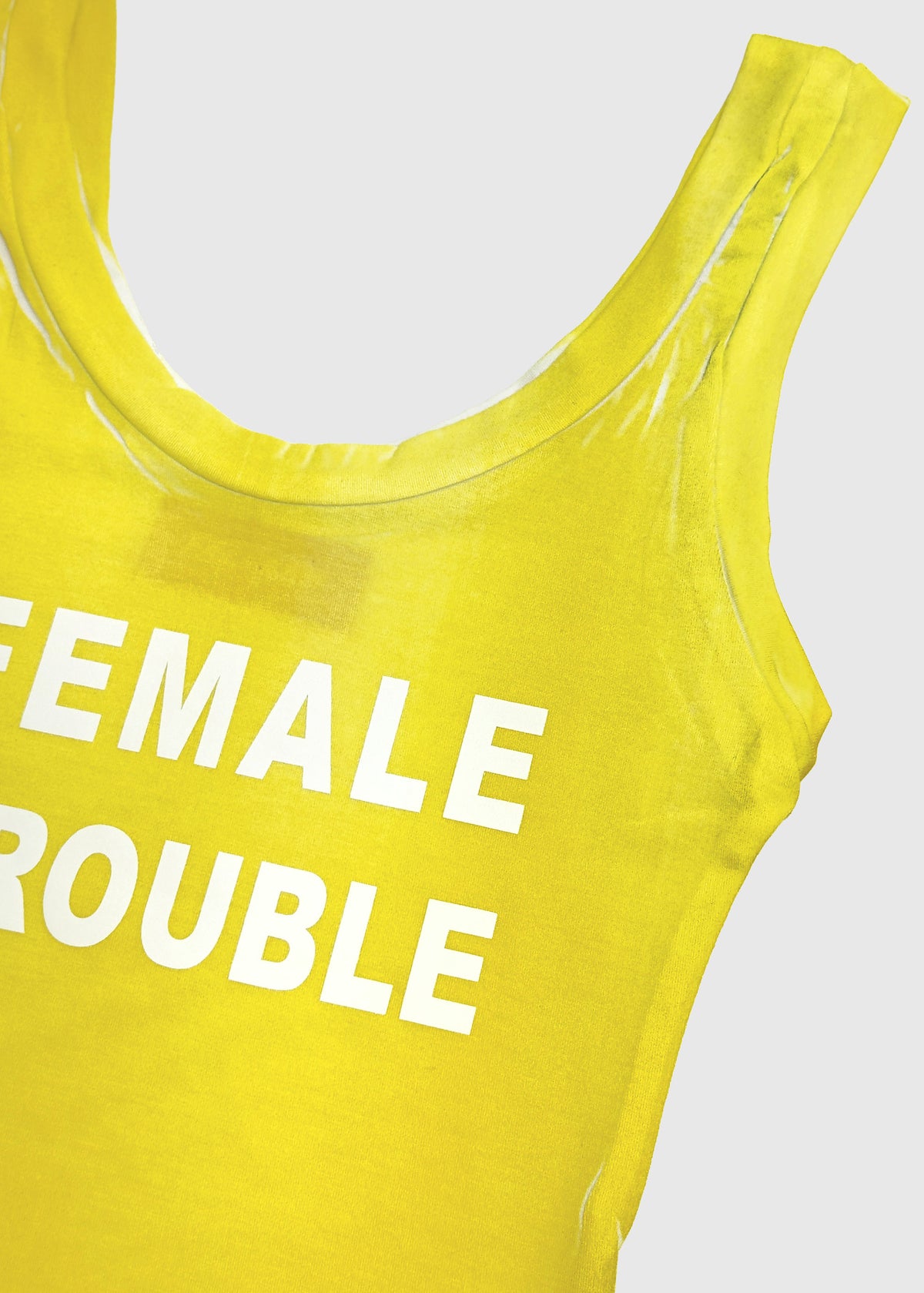 Tank dress in yellow
